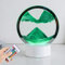 MENAYODA Sand Kunst Tischlampe Dynamic Sandbild, 3D Treibsand Malerei Tischlampe, Quicksand Painting Tischlampe, Bewegliches Deko Lampe Nachtlicht für Zuhause Büro Schreibtisch (Grün)