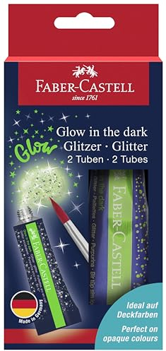 Glitzer Glow in the dark 12 ml 2x BK