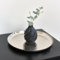 Large Round Silver Hammered Metal Tray
