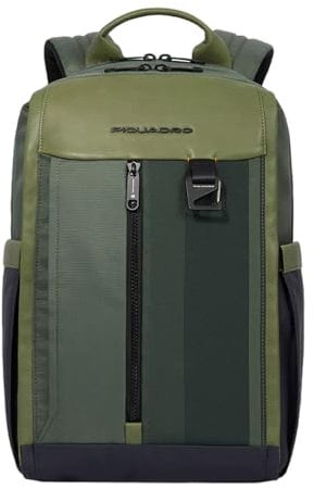 PIQUADRO STEVE ZAINO PORTA PC 14 IN TESSUTO E PELLE