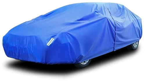 Auto Halbgarage Kompatibel mit BMW Z4/6 GT, Halbgarage Auto Winter Kleinwagen Auto Abdeckplane Auto Plane Abdeckung Outdoor Wasserdicht Kratzfest Staubdicht Winter Sommer (Color : Blue, Size : L)