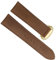 INSTR Echtleder-Uhrenarmband für Oris Frosted-Uhrenkettenarmband mit Faltschließe(Brown-gold,22mm)