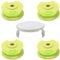 COEWUR 4pcs Bobine de Fil Debroussailleuse Greenworks Ø2mm Bobine Rechange en Nylon pour Débroussailleuse String Trimmer 24V, 40V, 18V, RY40204, RY40220 (4 Bobines de Fil + 1 Couvercle)