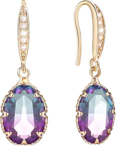 Suyi Dangle Drop Earrings for Women Crystal Teardrop Dangling Earrings