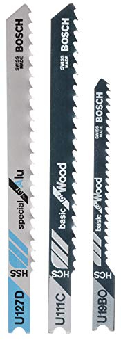 Bosch 2609256774 - Assortimento di lame per seghetto alternativo, misto legno e metallo, 3 pezzi