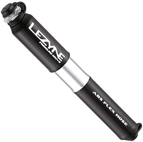 Lezyne Pressure Drive Pump - Black, Medium/Presta Schrader Dual Twin Head Tyre Tube Bicycle Cycling Cycle Biking Bike Road Mountain Inflator Air Inflation Racing Race Hand Frame Mini Accessories