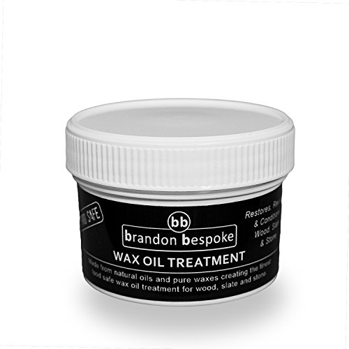 Wax Finishing Treatment (Food Safe) - Chopping Board Wax - 125ml - Wax Oil Treatment - Brandon Bespoke - for Wood Slate & Stone