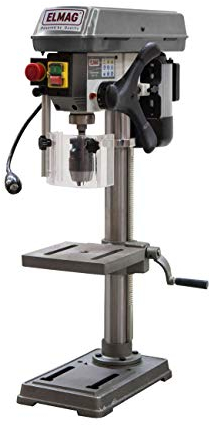 ELMAG Tischbohrmaschine KBM 16 TN | 400 V | MK2 | 550 W | 16 mm Bohrleistung | 12 Drehzahlstufen | schwenkbarer Bohrtisch