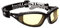 Bolle TRACPSJ Tracker Glasses Nylon Frame Anti-Scratch and Fog Lens, Black/Yellow