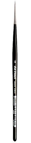 da Vinci Watercolor Series 36 Paint Brush, Round Russian Red Sable with Black Handle, Size 5/0