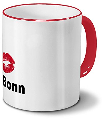 Städtetasse Bonn - Design Kussmund