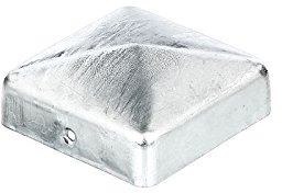 Pfostenkappe verzinkt flach 100 x 100 mm, inkl. 2 Schrauben