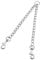 HAPPY HACHI Double Dogs Lead 2 Way Iron Chain Leash Coupler Twin Pet Trainer Safety Rope Splitter for Walking Training (S-3.0mm*50cm)