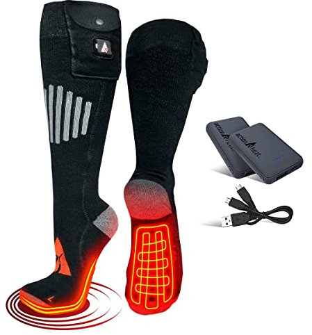 ActionHeat 5V Wool Battery Heated Socks S/M
