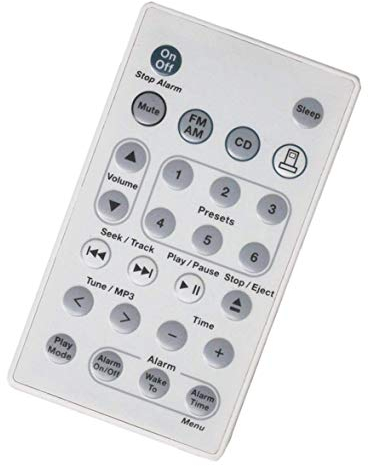 New Remote Control Replaced for Bose Wave Music System AWRCC1 AWRCC2 aka Wave Radio/CD II (White Color)