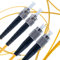 BEYONDTECH Cable de fibra óptica ST a FC OS2 Monomodo Duplex (2 Metros) - Latiguillo Doble Fibra Óptica UPC/UPC - 9/125 (LSZH)