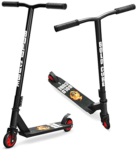 BOLDCUBE Stunt Roller | Freestyle Scotoer 6-16+ J. | Pro 360° | Aluminium | ABEC 7 | Für Kinder Jugendliche und Erwachsen