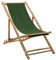 vidaXL Liegestuhl Klappbar Strandliege Sonnenliege Gartenliege Klappstuhl Campingstuhl Faltliege Liege Strandstuhl Bambus Segeltuch Grün