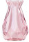 Koomiao Blumenvase Glasvase Moderne Glas Vase Blumentopf für Heimdekoration, Wohnzimmer, Tisch, Büro, Geschenke (Groß, Rosa)