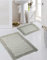 CARPETIA Badematten Set 2-teilig - waschbar - Steinoptik in grau, Größe 50x60cm + 60x100 cm