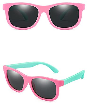 WQZYY&ASDCD Sonnenbrille Herren Damen Polarisierte Silikonrahmen Sonnenschutz Uv400 Brille-Pgg