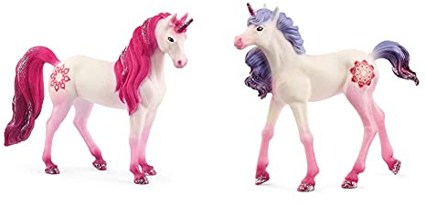 SCHLEICH 70717 bayala & 70716 Mandala Einhorn Fohlen
