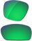 LenzReborn Lentes polarizados de repuesto para Arnette Cheat Sheet AN4166 - Más opciones, Verde césped - Espejo polarizado, Taille unique