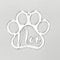 Print Maniacs Pets First Christmas Bauble Cat Dog Tree Paw Decoration Mirror Memorabilia Memorial Family Mirror Personalised Name Gift (Silver)