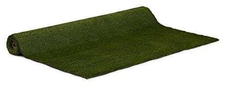 hillvert HT-VAG-2X4 Kunstrasen 200 x 400 cm Höhe: 30 mm Stichrate: 20/10 cm UV-beständig Rasenteppich Kunstrasenteppich Kunstgras