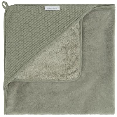 Baby's Only - Kapuzendecke Sky - 75x75 cm - Einschlagdecke Babyschale - Maxi Cosi Decke - für 5-Punkt-Gurten Autositz - Neugeborenen Wickeldecke - Mit Baumwolle - Urban Green