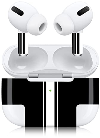 Finest Folia Aufkleber Set kompatibel mit Apple AirPod Pro kabellose Bluetooth Kopfhörer und Ladecase Vinyl Folie Skin Design Cover passgenau R190 (Pro, 06 Ralley Streifen 2)