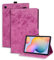 Succtopy Custodia per Samsung Galaxy Tab S6 Lite 10.4 Pollici 2024/2022/2020 Cover Protettiva con Funzione di Supporto Custodia in Pelle PU con Portapenne per Samsung Tab S6 Lite Rosso Rosa