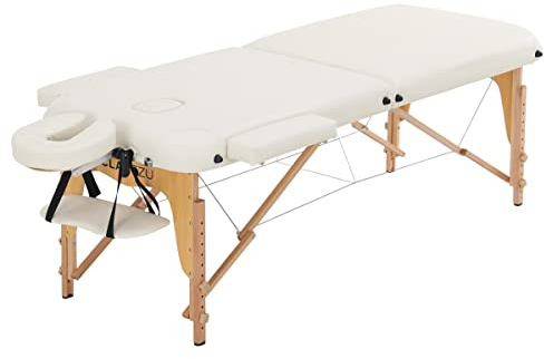 Clap Tzu | Basic Pro Set | Mobile Massageliege | Kofferliege (Crema)