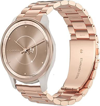 Bleushaweu Cinturino compatibile con Vivomove Trend Smartwatch da 1,83, classico cinturino in acciaio inox per Garmin vívomove Trend – Smart Watch ibrido