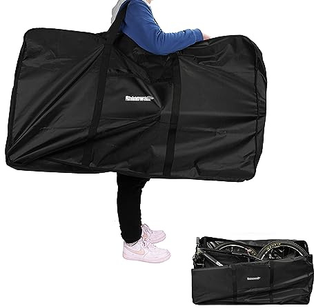 SUNELFFY 66 cm (26 Zoll) Faltbare Fahrradtasche, Fahrradtasche, passend für 66 cm (26 Zoll) oder darunter Klappräder, Fahrrad, Transporttasche (für 27.5 Zoll) Fahrrad-Reisetasche