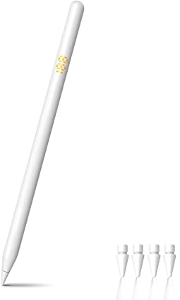 varkda Stylus Stift für iPad (2018-2022), Schnelles Laden, Neigungserkennung, Palm-Ablehnung, Magnetisches Haften, Kompatibel mit iPad/Pro/Air/Mini