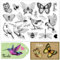 INFUNLY Vogel-Stempel Schmetterling Durchsichtige Stempel Für Die Kartenherstellung Libelle Silikonstempel Insekten-Biene Gummistempel „Hallo Danke“ Transparente Stempel Für Scrapbooking