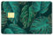 CREATCABIN Monstera-Kartenaufkleber,Blatt-Kreditkartenhülle,Wasserfest,Debit-/Bankkartenaufkleber,Hautschutz,Kreditabdeckung,Kartenaufkleber,Abnehmbar,Keine Blasen,Für Transportkarten,Grün,186x137mm
