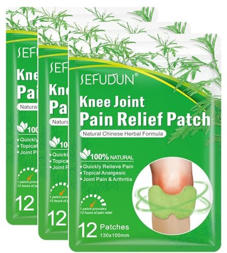 Kniepflaster zur Schmerzlinderung, lindert Knieschmerzen in Minuten, Kniepflaster zur Schmerzlinderung bei Arthritis, lindert Muskelkater in Knien, Nacken, Schultern, selbstklebend, Gips, langlebig,