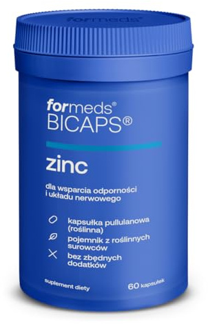 ForMeds - Bicaps Zink - Zinkzitrat - Kupferzitrat - 1 Kapsel pro Tag - 60 Kapseln