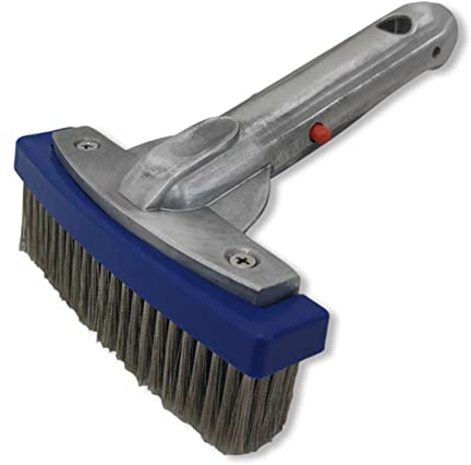 Estropajo de alambre resistente, cepillos de piscina para limpiar piscinas, herramienta de limpieza de piscinas sin poste, cepillos duraderos y resistentes con cerdas para limpiar piscinas, paredes,