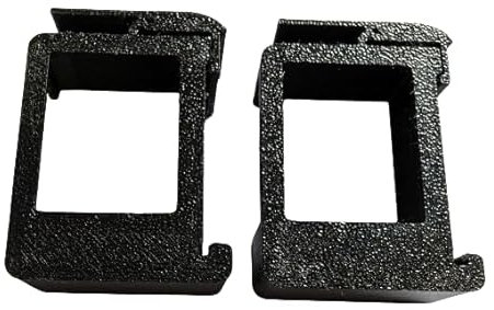 2er Set Adapter für Shelly 1 Mini Gen 3 auf Hutschiene/DIN Rail bracket (35mm) (Schwarz)