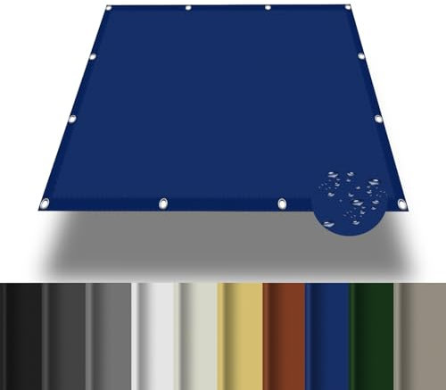 Vela Ombreggiante 1.5 x 2 m Protezione Raggi UV Sun Vela Parasole Bordi Ispessiti per Esterno, Giardino e Terrazza, Piscina, Blu Scuro