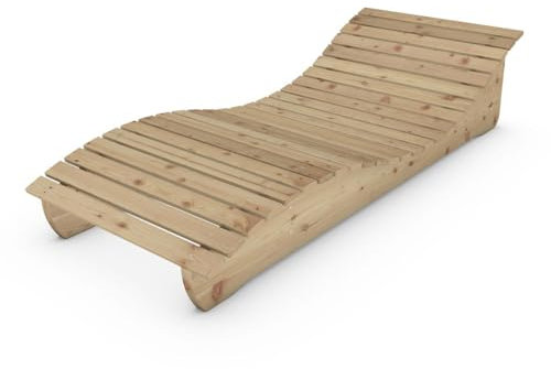TUGA - Holztech Gartenliege Relax-Gertl (Lärche) 1-teilig stehend Liegebreite 80cm