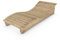 TUGA - Holztech Gartenliege Relax-Gertl (Lärche) 1-teilig stehend Liegebreite 80cm