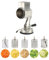 Cheese Grater Rotary Shredder, Kitchen Speed Mandolin Slicer Hand Crank Grinder with 5 Interchangeable Blades and Handle for Cheese, Vegetable, Walnut, Chocolate, Potato, Carrot