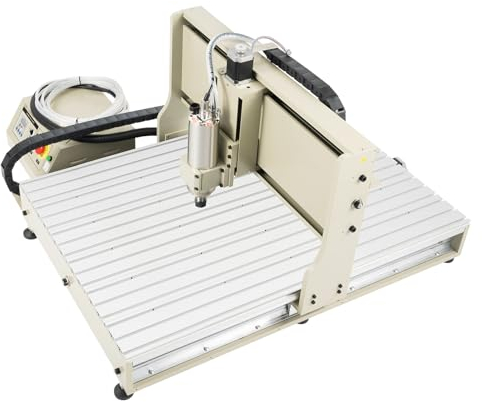 Fresadora CNC 6090, fresadora de metal, fresadora CNC, kit de construcción, máquina de grabado, 4 ejes, revestimiento de polvo de aluminio, refrigerado por agua, grabado de precisión para industria y