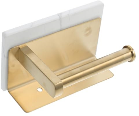 MAGICLULU Support De Rouleau De Papier Porte-Mouchoir Mural Porte-Serviette Mural Cintre Papier Toilette De Papier Toilette Porte Serviette De Toilette Porte-Papier Marbre