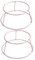 TOPBATHY 2pcs Cake Cooling Rack Dessert Drying Rack Cooling Rack Bread Cookie Cooling Rack Wire Rack Baking Cooling Supply Baking Cooling Rack Round Cake Carrier Cookie Oven Rose Gold Alloy