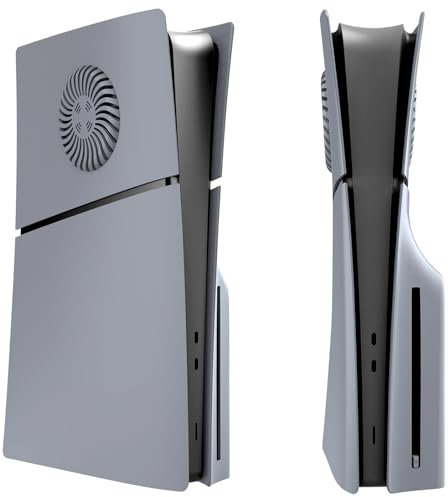 Panneau de remplacement respirant pour console PS5 SLIM version lecteur optique, pour PS5 SLIM version lecteur optique coque de remplacement coque de console de jeu